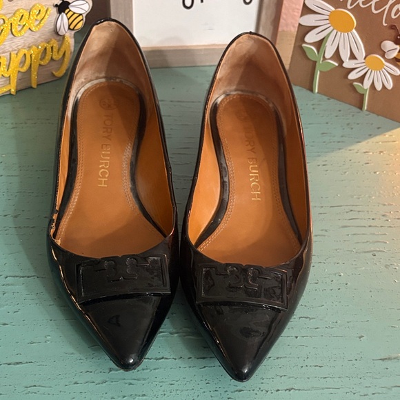 Tory Burch Shoes - Tory Burch Black Patent Leather Flats
